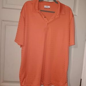 Grand Slam Vibrant Orange Polo Shirt. Mens Sz XL